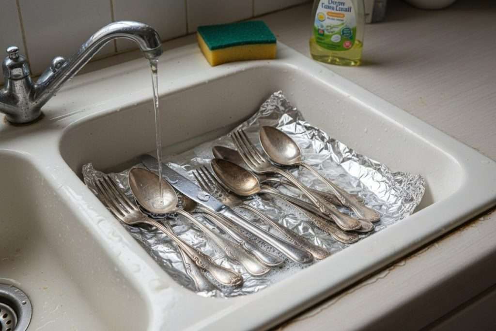 Nettoyer argenterie avec papier aluminium : la méthode simple