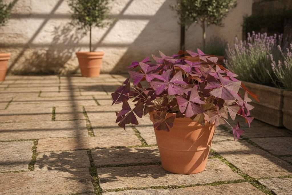 Oxalis triangularis : culture en extérieur